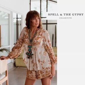 ~ The Spell & Gypsy Collective Metallic Hendrix Blouse~